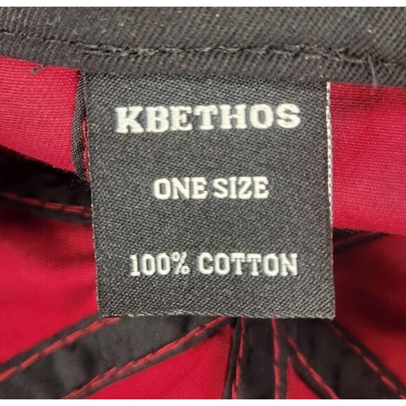Kbethos "Wine Made Me Do It" Distressed Strapback Hat Cap Red Canvas Embroidered - Picture 10 of 11